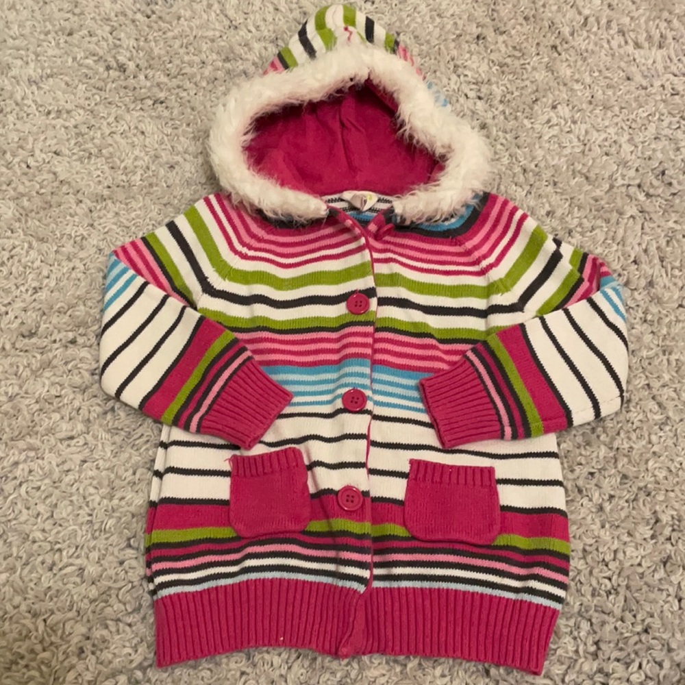 2010 Crazy 8 Button Up Hooded Sweater, Size XS (4)